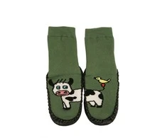 WOWERAT tapukai vaikams su odiniu paduku FUNNY PETS, žali