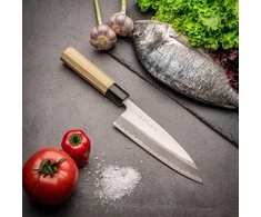 Satake Cutlery Mfg Japoniškas Deba peilis Satake Carbon steel