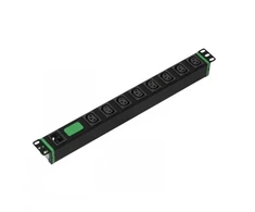 APC EASY RACK PDU, BASIC, HORIZONTAL, 1 PHASE, 3.7KW, 230V, 16A, 8 X C13 OUTLETS, IEC60320 C20 INLET