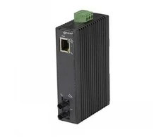 Black Box BLACKBOX ECONOMY DIN RAIL 10-100 MEDIA CONVERTER 1P - (1) 10/100 MBPS RJ45, (1) 100BASEFX MM ST, 2KM