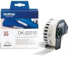 Brother Brolis | DK-22210 ištisinio ilgio popierinė etiketė | Baltas | DK | 29 mm | 30,5 m