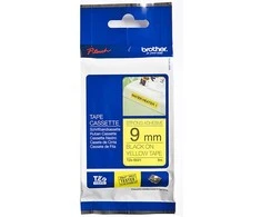 Brother | TZe-S621 Strong Adhesive Laminated Tape | Juodas on Geltona | TZe | 8 m | 9 cm