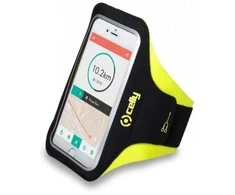 Dėklas CELLY ARMBAND UP TO 6.2" Juodas/Geltonas