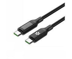 CELLY USBCUSBC100WLED - USB-C TO USB-C CABLE 100W PD WITH LED DISPLAY