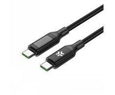 CELLY USBCUSBC100WLED - USB-C TO USB-C CABLE 100W PD WITH LED DISPLAY
