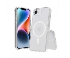 Dėklas SCREENOR BUMPER IPHONE 16E MAGSAFE TRANSPARENT
