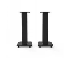 KANTO AUDIO 22" TALL FILLABLE SPEAKER STANDS WITH ISOLATION FEET - Juodas (PAIR)