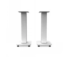 KANTO AUDIO 22" TALL FILLABLE SPEAKER STANDS WITH ISOLATION FEET - Baltas (PAIR)