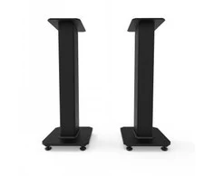 KANTO AUDIO 26" TALL FILLABLE SPEAKER STANDS WITH ISOLATION FEET - Juodas (PAIR)