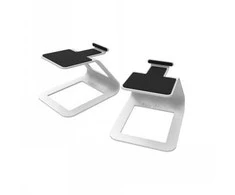 KANTO AUDIO ELEVATED DESKTOP SPEAKER STANDS FOR SMALL SPEAKERS - Baltas (PAIR)