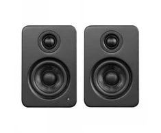 KANTO AUDIO 3" DRIVER - POWERED SPEAKERS WITH USB DAC AND 3.5MM AUX - MATTE Juodas (INCL. TYPE C &amp; G POWER CORDS)