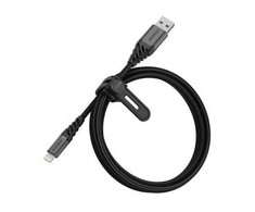 OTTERBOX PREMIUM CABLE USB A - LIGHTNING 1M Juodas
