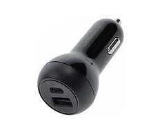OTTERBOX STANDARD CAR CHARGER 32W - 1 USB-C 20W + 1 USB-A 12W - Juodas