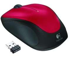 Optinė belaidė pelė Logitech M235, raudona, 910-002496