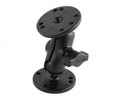 RAM MOUNTS B-KOKO LYHYT KIINNITYSVARSI + 2X B-KOKO 1.0" KUULA PYÖREÄ 2.5" ALUSTA