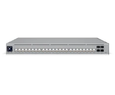 Šakotuvas „UBIQUITI PRO HD 24 POE“ PROFESIONALIOS LYGIO, 3 SLUOKSNIO „ETHERLIGHTING®“ KOMUTATORIUS SU (2) 10 GBE POE++, (22) 2,5 GBE POE++ IR (4) 10G SFP+ PRIEVADAIS. BENDRA POE GALIOS GALIMA 600 W.