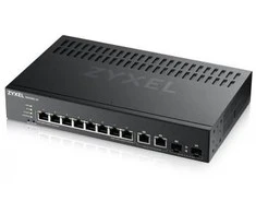 Šakotuvas ZYXEL GS2220-10, ES REGIONAS, 8 PRIEVADŲ GBE L2 KOMUTATORIUS SU GBE UPLINK (1 METŲ NCC PRO PACK LICENCIJA) (5 METŲ GARANTIJA)