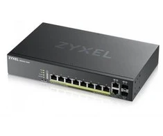 Šakotuvas ZYXEL GS2220-10HP, ES REGIONAS, 8 PRIEVADŲ GBE L2 POE KOMUTATORIUS SU GBE UPLINK (1 METŲ NCC PRO PACK LICENCIJA) (5 METŲ GARANTIJA)