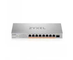 Šakotuvas ZYXEL XMG-108 8 PORTS 2,5G + 1 SFP+, 8 PORTS 100W TOTAL POE++ DESKTOP MULTIGIG UNMANAGED DESKTOP SWITCH (2Y WARRANTY)