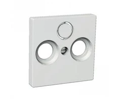 SCHNEIDER ELECTRIC CENTRAL PLATE R+TV+SAT Baltas