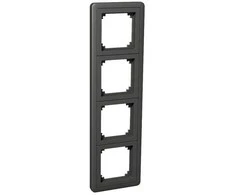 SCHNEIDER ELECTRIC EXXACT COMBI 4-GANG FRAME ANTHRACITE
