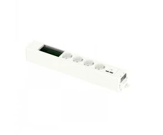 SCHNEIDER ELECTRIC UNICA SYSTEM+ MOD.UNIT 4XSCH+USBA/C+DATA Baltas