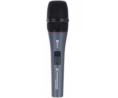 SENNHEISER E 865-S, VOCAL MICROPHONE, CONDENSER, SUPERCARDIOID, I/O SWITCH, 3-PIN XLRM, ANTHRACITE, INCLUDES CLIP AND BAG