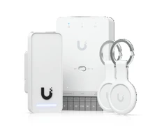 „UBIQUITI G3“ PRADINIŲJŲ RINKINYS. PAPRASTAS, VISKAS VIENAME RINKINYS, SKIRTAS VIENOMS DURIMS VALDYTI VIENU SKAITYTUVU. PALAIKO SKLANDŲ NUSTATYMĄ IR „APPLE TOUCH PASS“, KAD SKIRTA MODERNIAI IR SAUGIAI PRIEIGOS KONTROLEI.