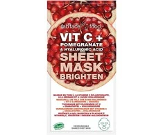 Montagne Jeunesse Fab Face Food Vit C Pomegranate y Hyaluronic Acid Mascarilla De Tela 1 U