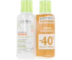 A Derma EXOMEGA CONTROL emollient cream pack 2 x 400 ml