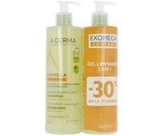 A Derma EXOMEGA CONTROL emollient gel 2in1 pack 2 x 500 ml