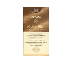 Ilgalaikiai plaukų dažai Apivita MY COLOR ELIXIR, 10.3 Platinum Blonde Gold