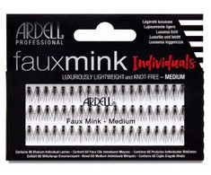 Ardell Faux Mink Pestañas Individuales Negras Medium 1 U