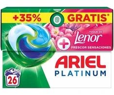 Ariel Plaunamasis milteliai 3in1 Platinum Sensacijos 26 kapsulės
