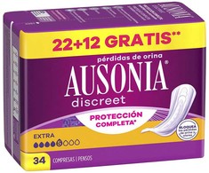 Ausonia Inkontinencijos Pagrindai Discreet Extra 34 vnt.
