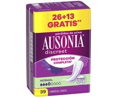 Ausonia Discreet Priedai Inkontinencijai Normali 39 vnt.