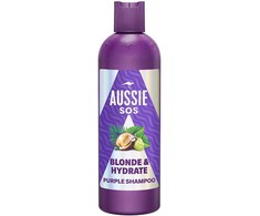 Aussie Hair Aussie Sos Skirtas šviesiems plaukams y Hydrate Violetinė Šampūnas, 300 ml