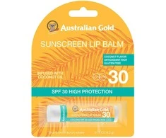 Australian Gold Lūpų balzamas SPF30 Coconut Oil Apsauginis lūpų balzamas nuo saulės, 4.2 g