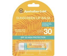Australian Gold Lūpų balzamas SPF30 Coconut Oil Apsauginis lūpų balzamas nuo saulės, 4.2 g