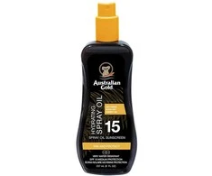 Australian Gold Suncreen SPF15 Spray Oil Hydrating Formula Drėkinantis apsauginis purškiamas aliejus nuo saulės, 237 ml