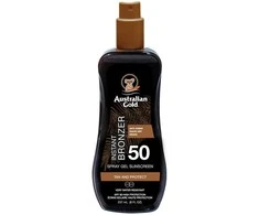 Australian Gold Purškiklis Gel Sunscreen SPF50 Apsauginis purškiamas pienelis nuo saulės su bronzantais, 237 ml