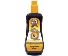 Australian Gold Sunscreen SPF6 Purškiklis Carrot Oil Formula Apsauginis purškiamas aliejus nuo saulės, 237 ml