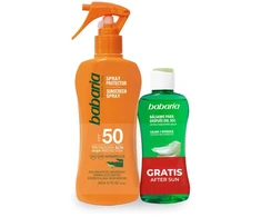 Babaria Aloe Purškiklis Protector Spf50, 200 ml Purškiklis Balsamo After Sun 1u