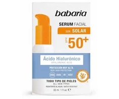Babaria Solar Acido Hialurónico Serum Facial Spf50, 30 ml