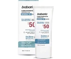 "Babaria Sun" mineralinis apsauginis kremas nuo saulės veidui su Spf50 50ml