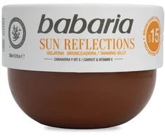 Babaria Sun Reflections Tanning Jelly Protective Tanning apsauginė įdegio priemonė Spf15, 300ml