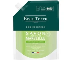 Beauterra Marseille Jabón Menta-Limón Recarga, 900 ml