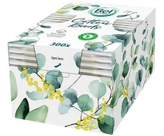 BEL PREMIUM 100 % be plastiko medvilniniai tamponai, 300 vnt.