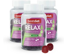 Maisto papildas Best Diet Relax Aswagandha Guminukai 60 vnt.
