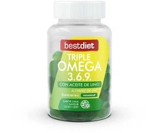 Best Diet Triple Omega 3.6.9 maisto papildai 60 vnt guminukų